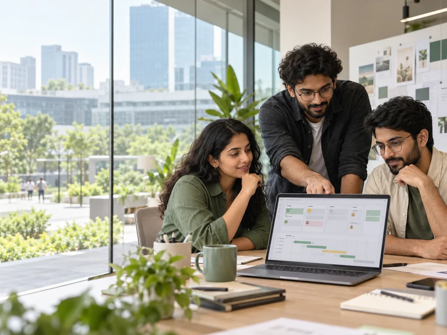 AI-powered project management workspace with connected planning and collaboration views